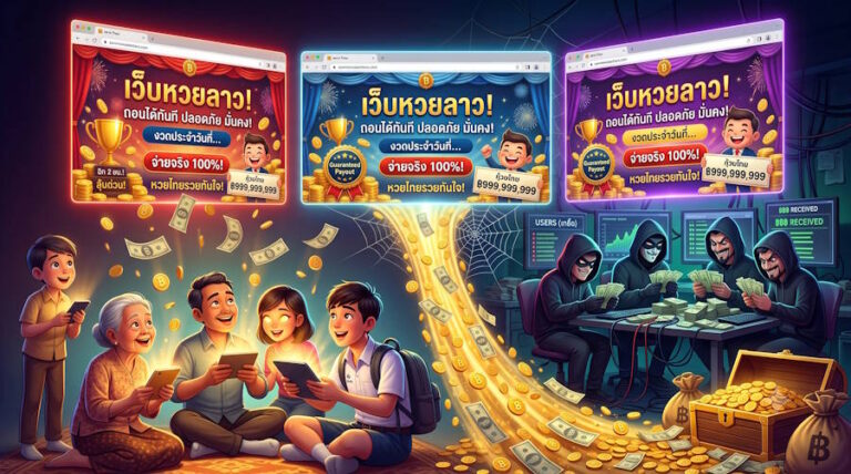 เตือนเว็บโกง: ลาวทอง.com, ลาวสตาร์.com และ ลาวรวย.com เป็นเว็บเดียวกันตั้งใจเปิดมาโกง อย่าเล่นเด็ดขาด